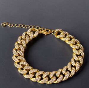 1/2 Inch Cuban Bling Bracelet